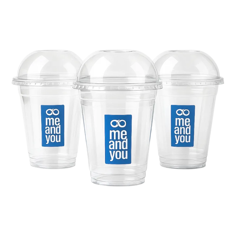 12 Oz Baskılı Pet bardak 11 Gr. İzmir Üretim