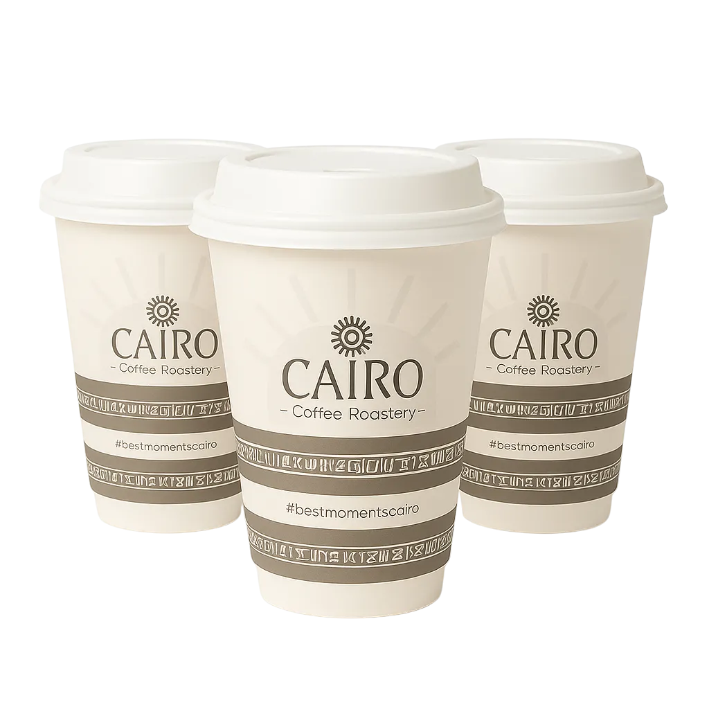 16 Oz Baskılı Double Wall Karton bardak İzmir Üretim