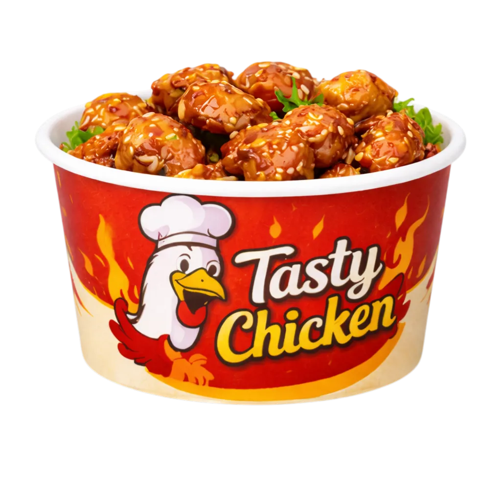 550 cc Baskılı Karton  Kase İzmir Üretim