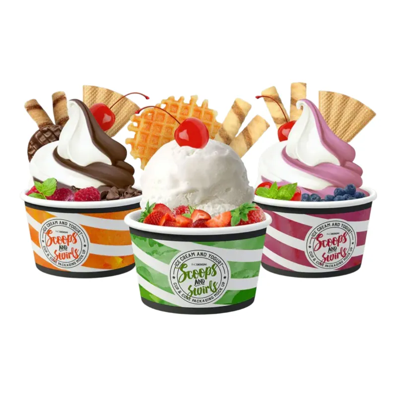 Baskılı Dondurma kasesi İzmir Fabrika